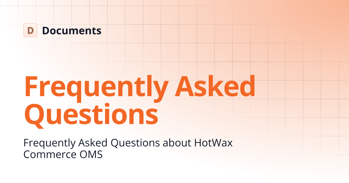 Frequently Asked Questions | FAQs | Documents