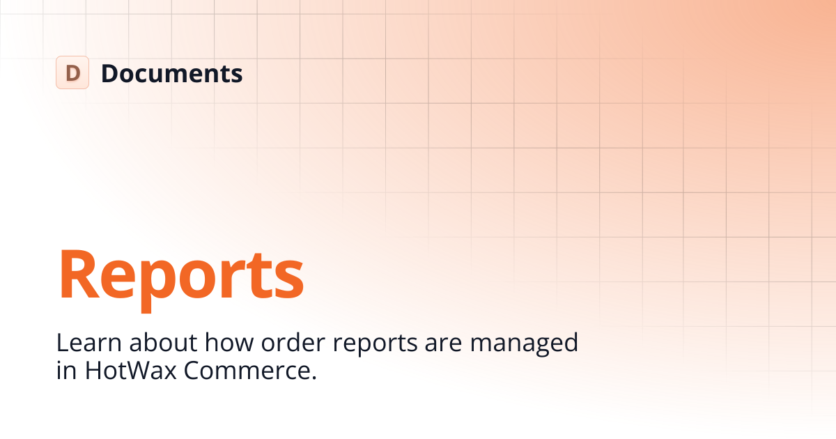 Reports | Learn NetSuite | Documents