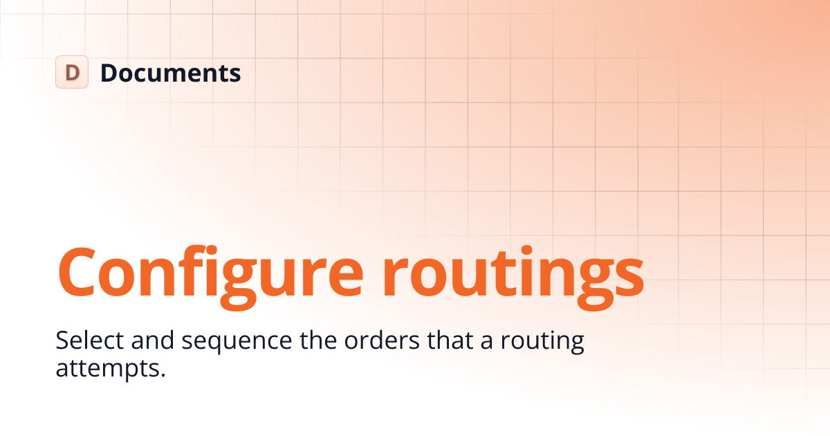 Routing Rules | Retail Operations | Documents
