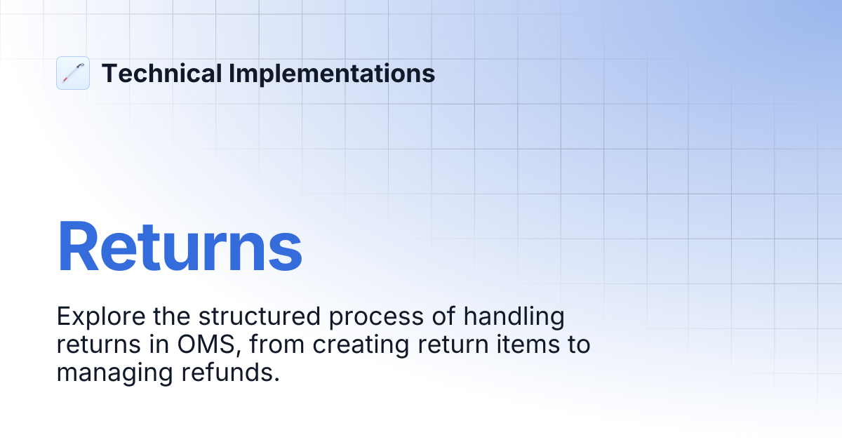 Returns | Technical Implementations